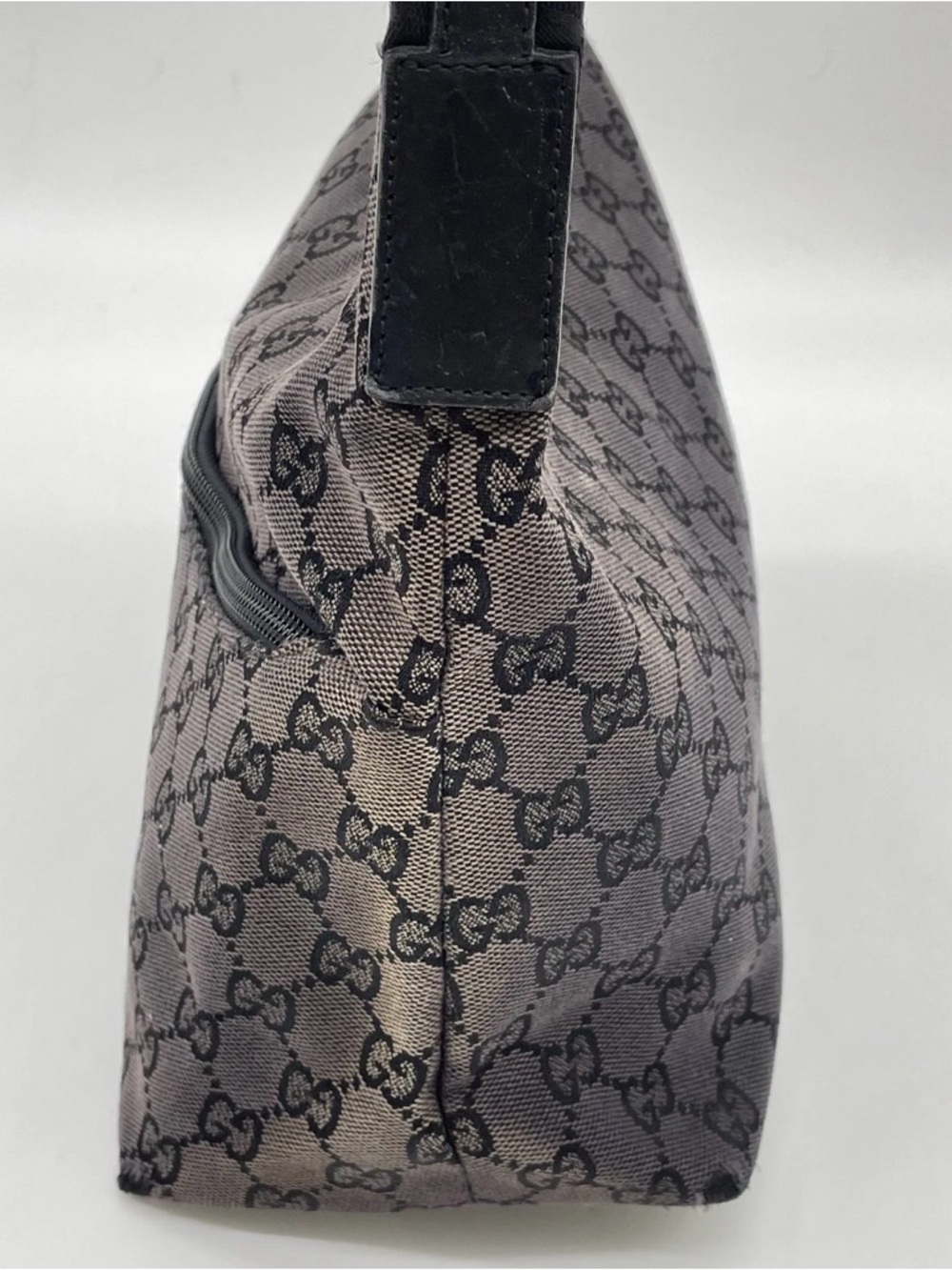 Authentic Gucci GG Monogram Canvas Black Handbag w/dustbag - Picture 6 of 14